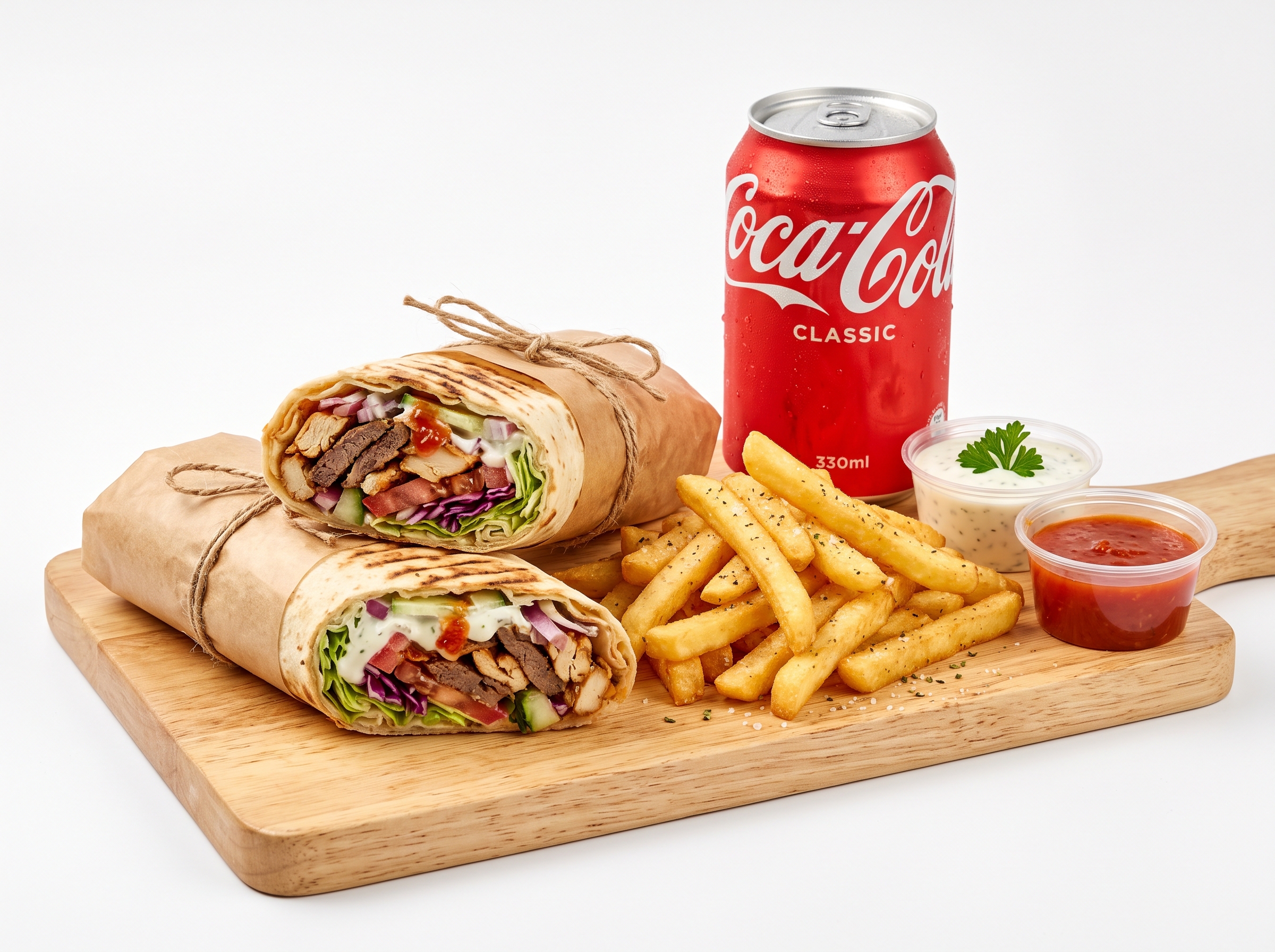 Mixed Kebab Roll Combo