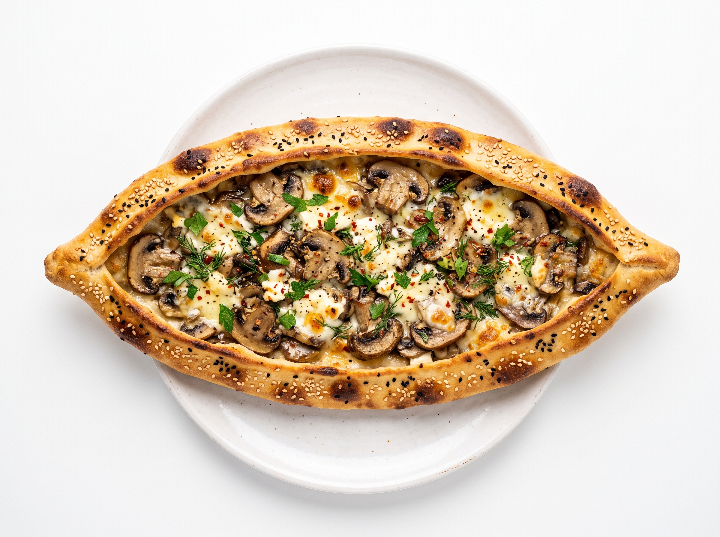 Mushroom Pide