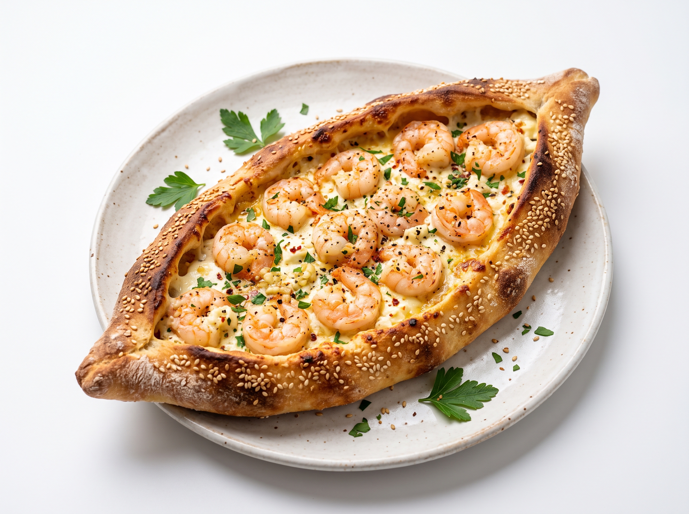Prawns Pide